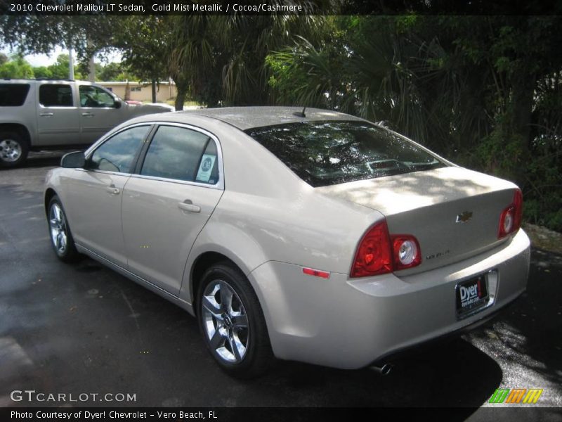 Gold Mist Metallic / Cocoa/Cashmere 2010 Chevrolet Malibu LT Sedan