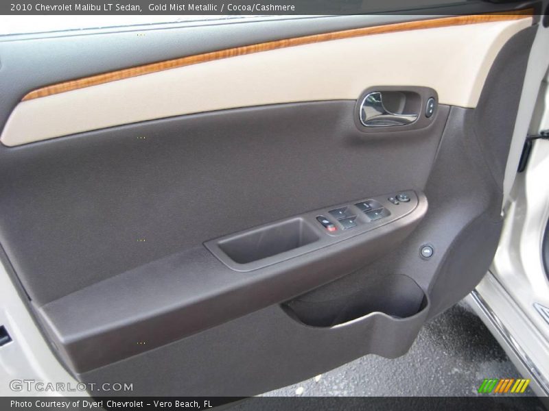 Gold Mist Metallic / Cocoa/Cashmere 2010 Chevrolet Malibu LT Sedan