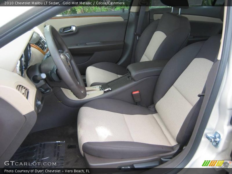 Gold Mist Metallic / Cocoa/Cashmere 2010 Chevrolet Malibu LT Sedan