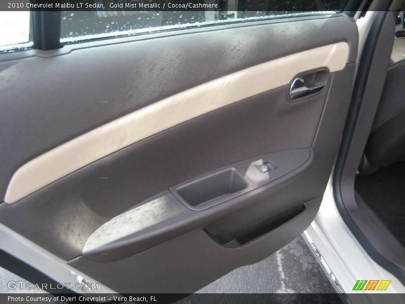Gold Mist Metallic / Cocoa/Cashmere 2010 Chevrolet Malibu LT Sedan