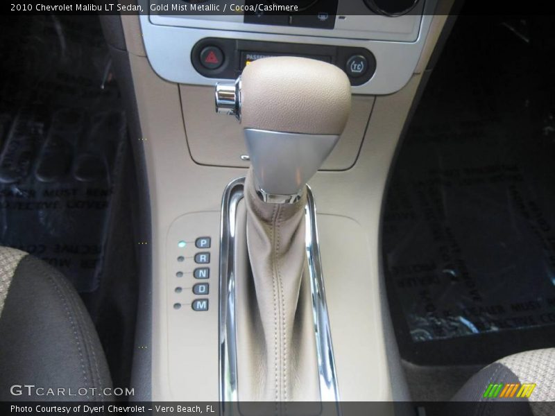 Gold Mist Metallic / Cocoa/Cashmere 2010 Chevrolet Malibu LT Sedan