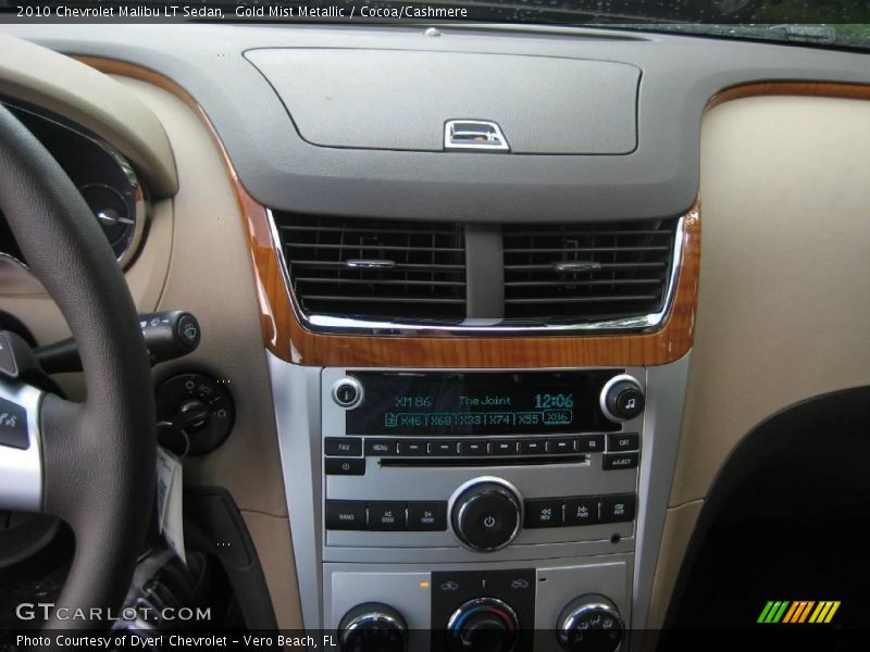 Gold Mist Metallic / Cocoa/Cashmere 2010 Chevrolet Malibu LT Sedan