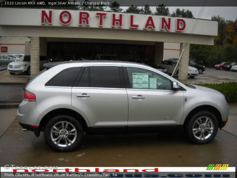 Ingot Silver Metallic / Charcoal Black 2010 Lincoln MKX AWD