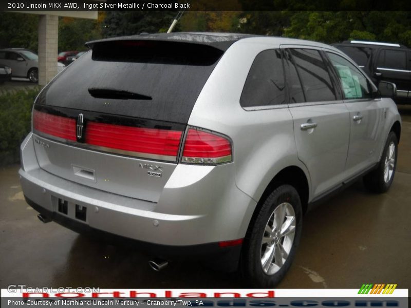 Ingot Silver Metallic / Charcoal Black 2010 Lincoln MKX AWD