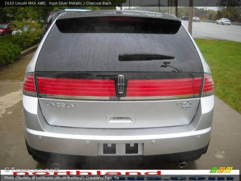 Ingot Silver Metallic / Charcoal Black 2010 Lincoln MKX AWD