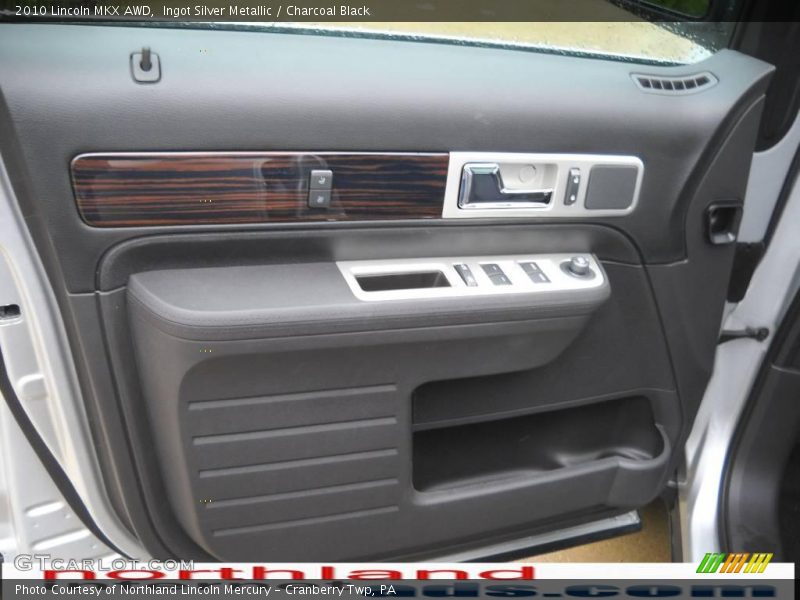 Ingot Silver Metallic / Charcoal Black 2010 Lincoln MKX AWD