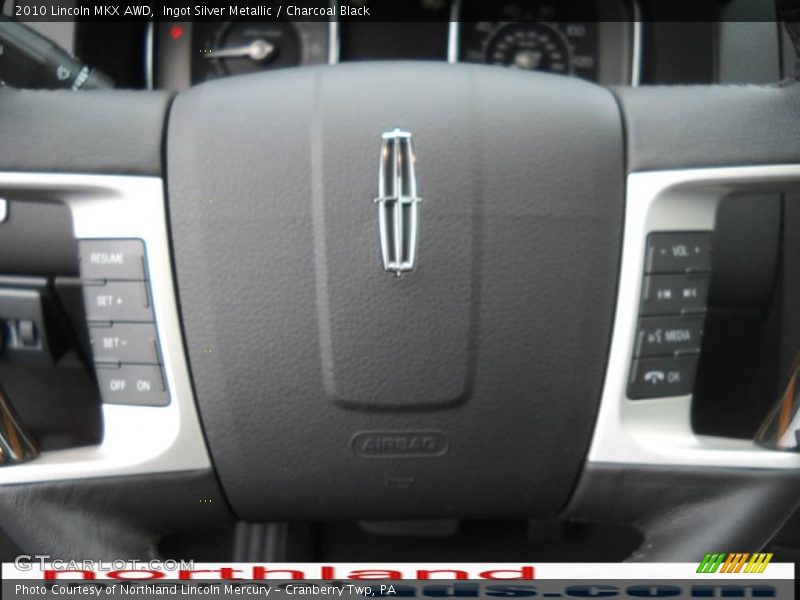 Ingot Silver Metallic / Charcoal Black 2010 Lincoln MKX AWD