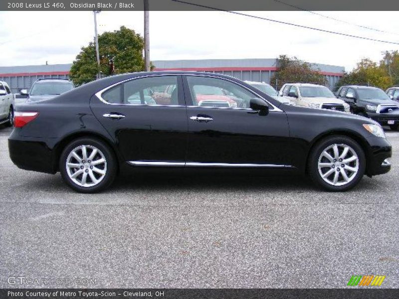 Obsidian Black / Black 2008 Lexus LS 460