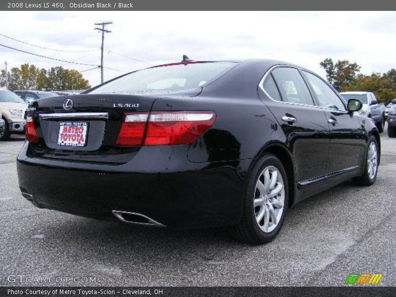 Obsidian Black / Black 2008 Lexus LS 460