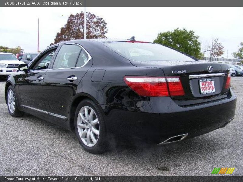Obsidian Black / Black 2008 Lexus LS 460