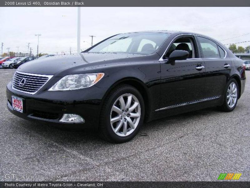 Obsidian Black / Black 2008 Lexus LS 460