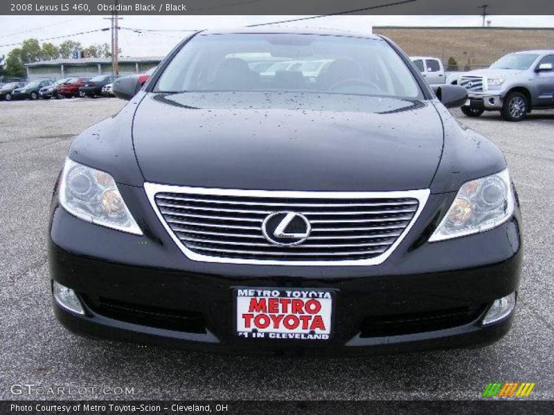 Obsidian Black / Black 2008 Lexus LS 460