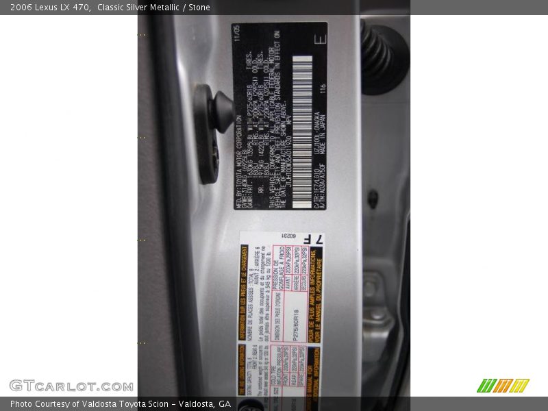 Classic Silver Metallic / Stone 2006 Lexus LX 470