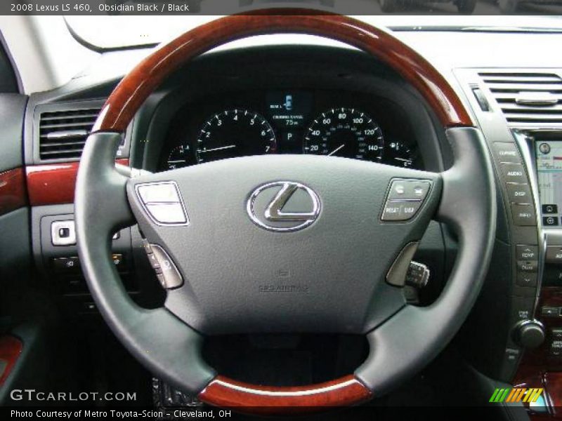 Obsidian Black / Black 2008 Lexus LS 460