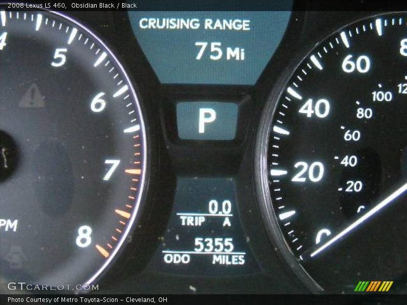 Obsidian Black / Black 2008 Lexus LS 460