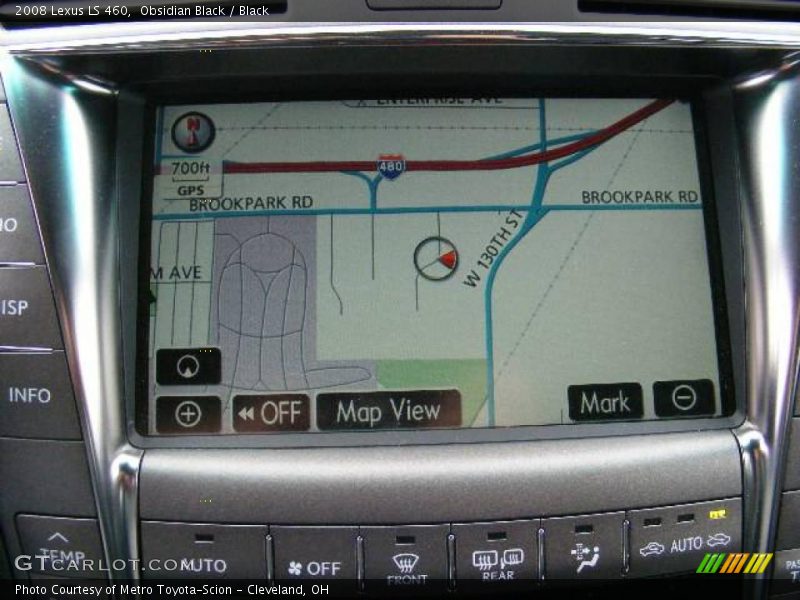 Obsidian Black / Black 2008 Lexus LS 460