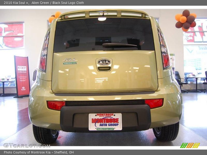 Alien Green / Black Soul Logo Cloth 2010 Kia Soul +