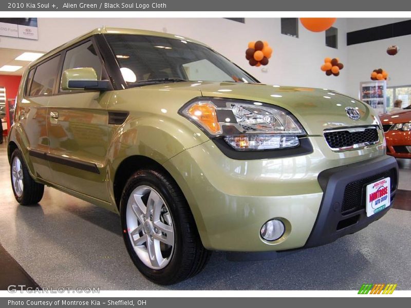 Alien Green / Black Soul Logo Cloth 2010 Kia Soul +
