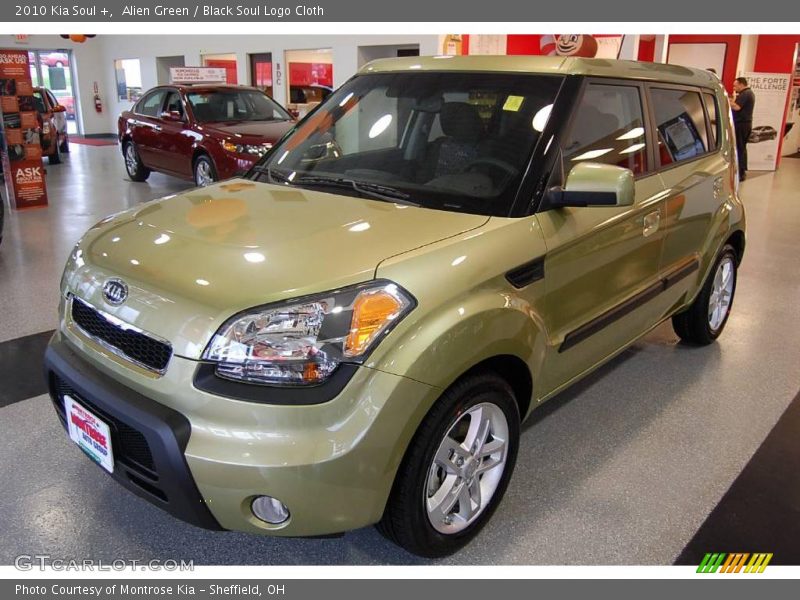 Alien Green / Black Soul Logo Cloth 2010 Kia Soul +