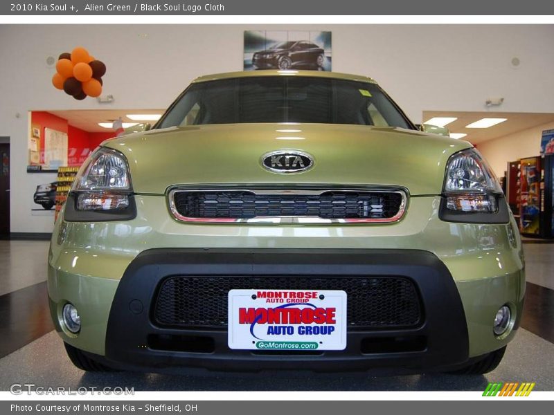 Alien Green / Black Soul Logo Cloth 2010 Kia Soul +