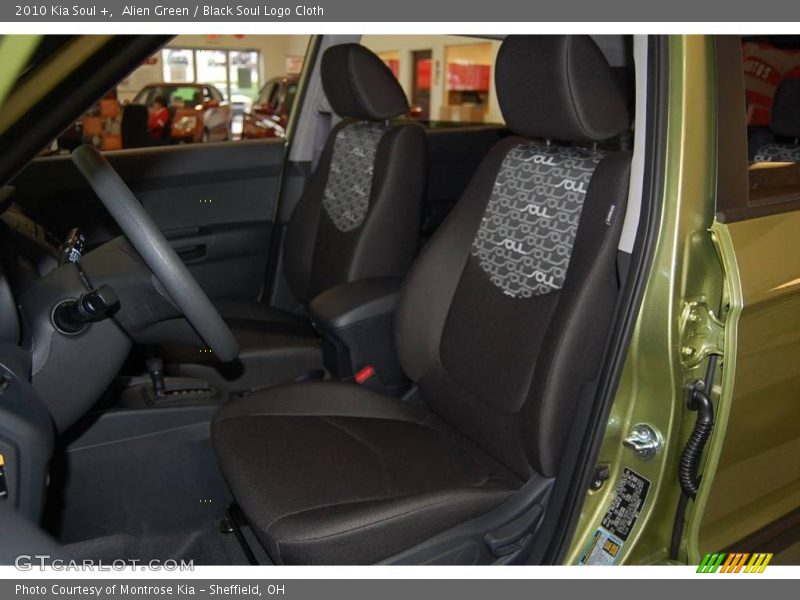 Alien Green / Black Soul Logo Cloth 2010 Kia Soul +