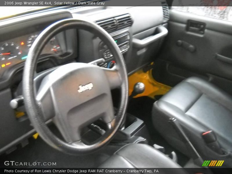 Solar Yellow / Dark Slate Gray 2006 Jeep Wrangler SE 4x4