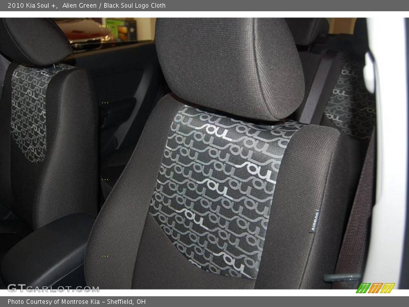 Alien Green / Black Soul Logo Cloth 2010 Kia Soul +