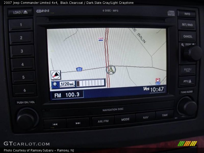 Black Clearcoat / Dark Slate Gray/Light Graystone 2007 Jeep Commander Limited 4x4