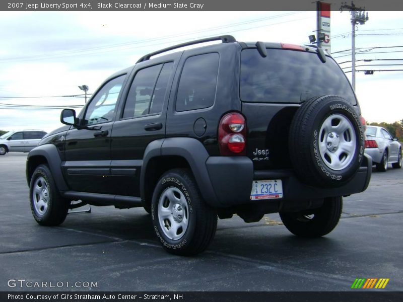 Black Clearcoat / Medium Slate Gray 2007 Jeep Liberty Sport 4x4