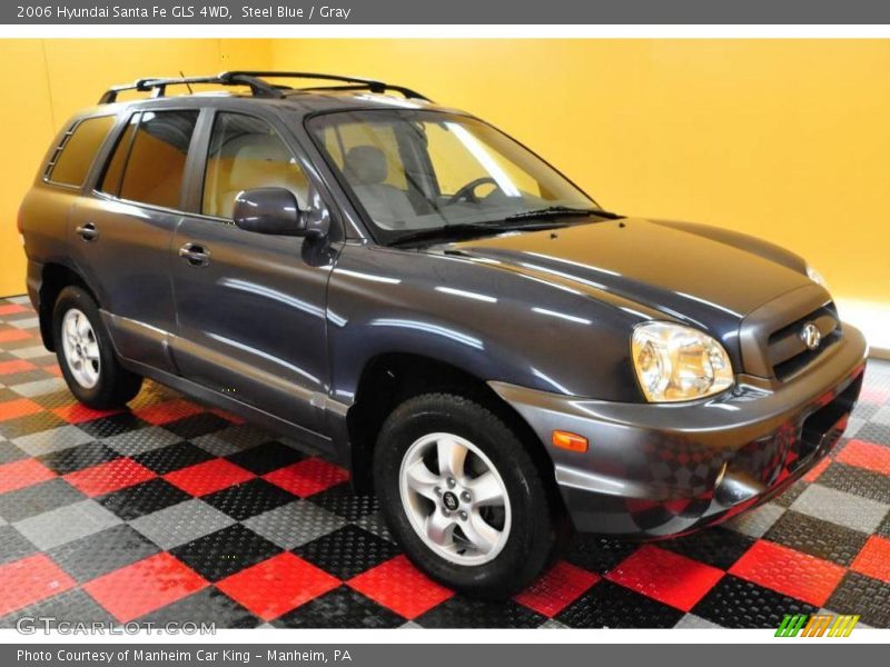 Steel Blue / Gray 2006 Hyundai Santa Fe GLS 4WD