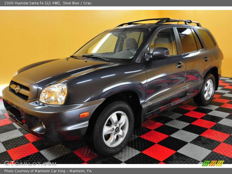 Steel Blue / Gray 2006 Hyundai Santa Fe GLS 4WD