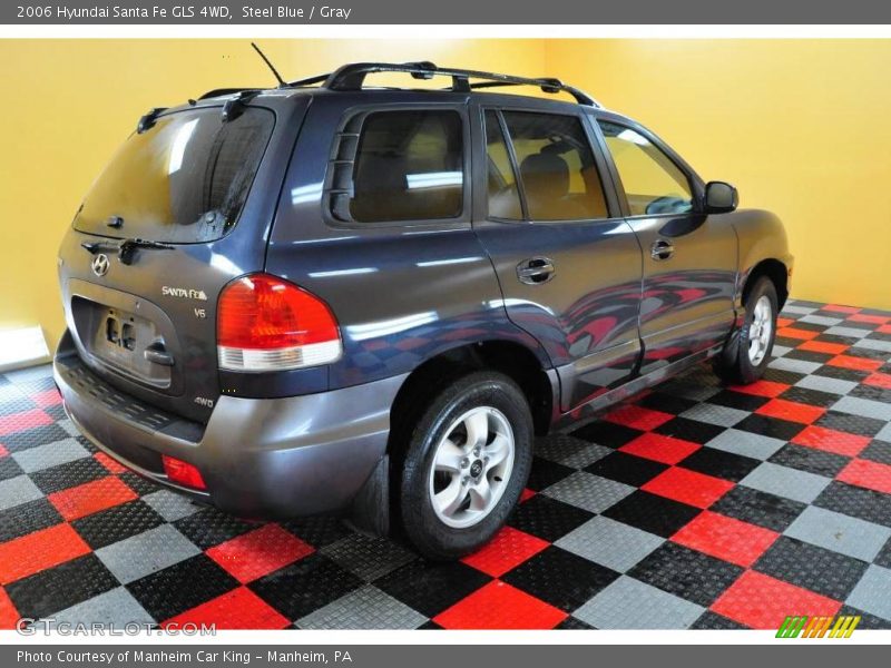 Steel Blue / Gray 2006 Hyundai Santa Fe GLS 4WD