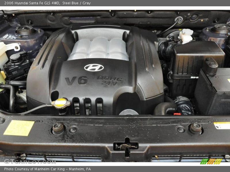 Steel Blue / Gray 2006 Hyundai Santa Fe GLS 4WD