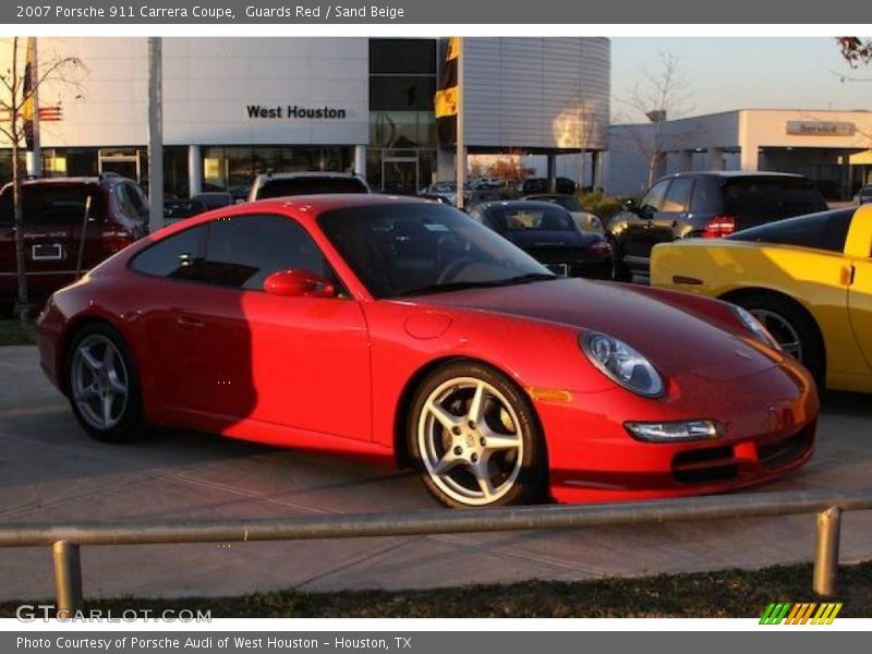 Guards Red / Sand Beige 2007 Porsche 911 Carrera Coupe