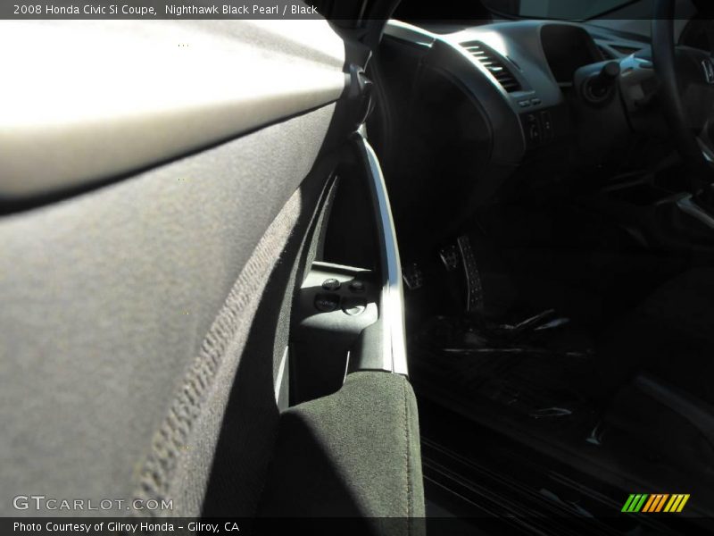 Nighthawk Black Pearl / Black 2008 Honda Civic Si Coupe