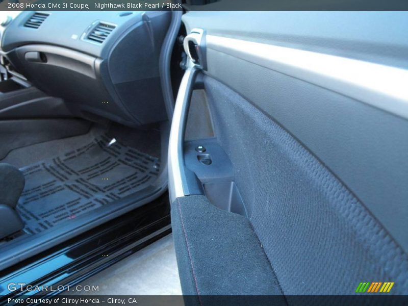 Nighthawk Black Pearl / Black 2008 Honda Civic Si Coupe