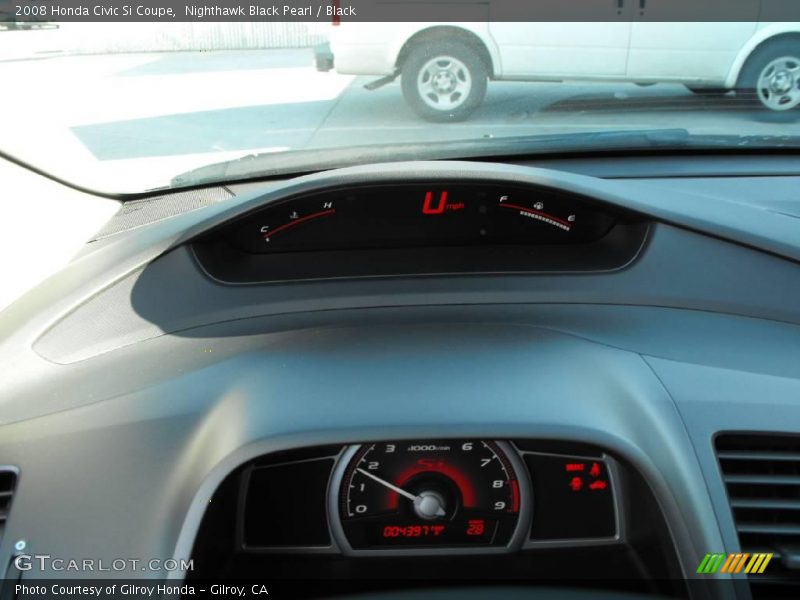 Nighthawk Black Pearl / Black 2008 Honda Civic Si Coupe