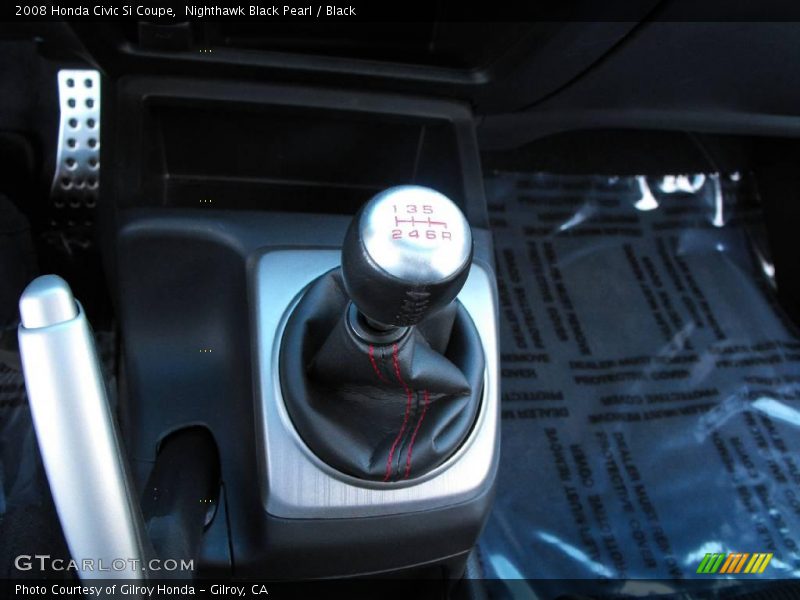 Nighthawk Black Pearl / Black 2008 Honda Civic Si Coupe