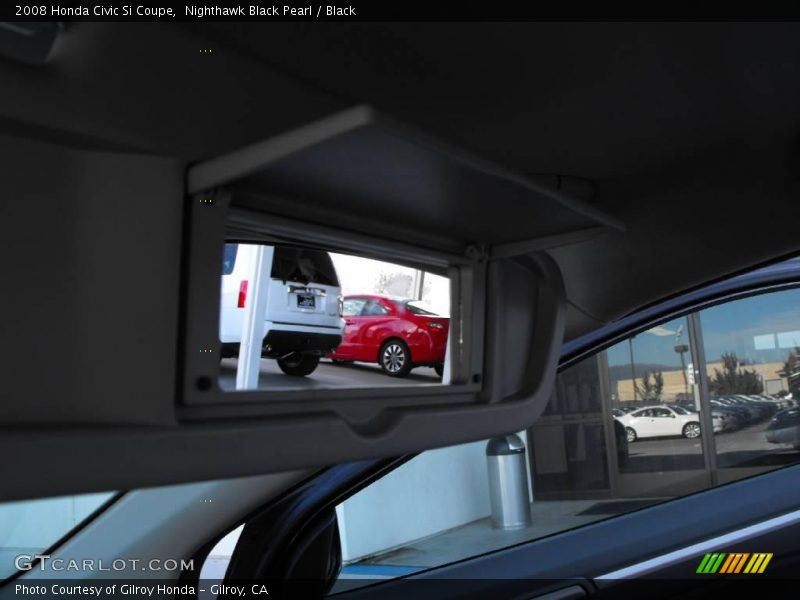 Nighthawk Black Pearl / Black 2008 Honda Civic Si Coupe