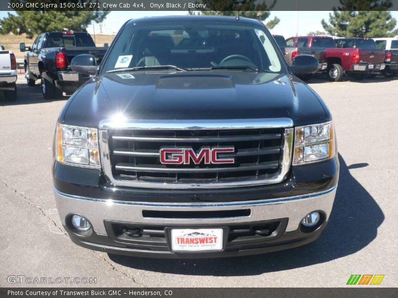 Onyx Black / Ebony 2009 GMC Sierra 1500 SLT Z71 Crew Cab 4x4