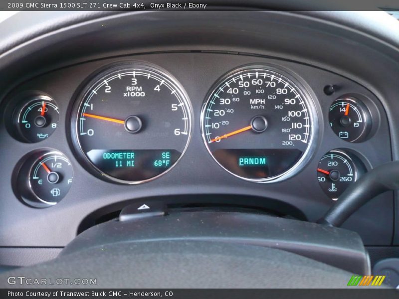Onyx Black / Ebony 2009 GMC Sierra 1500 SLT Z71 Crew Cab 4x4
