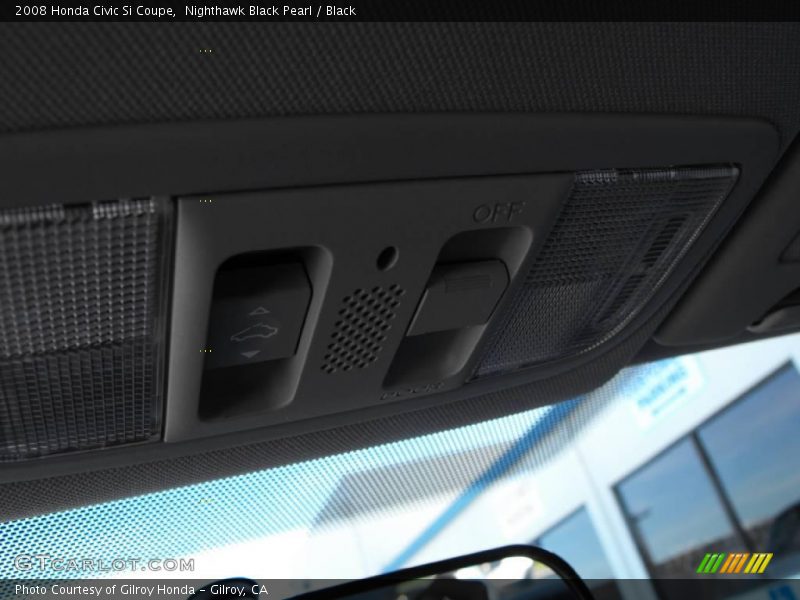 Nighthawk Black Pearl / Black 2008 Honda Civic Si Coupe