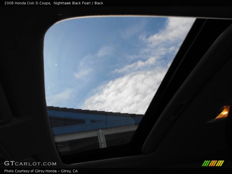 Nighthawk Black Pearl / Black 2008 Honda Civic Si Coupe