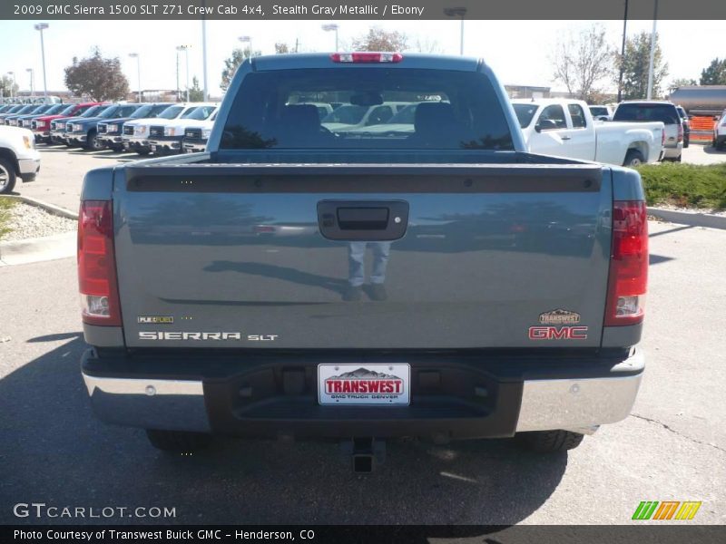 Stealth Gray Metallic / Ebony 2009 GMC Sierra 1500 SLT Z71 Crew Cab 4x4