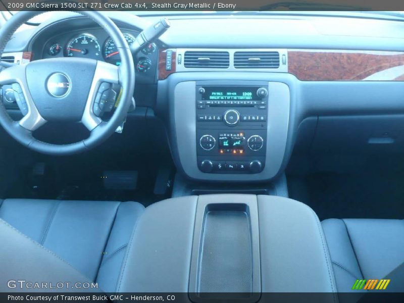 Stealth Gray Metallic / Ebony 2009 GMC Sierra 1500 SLT Z71 Crew Cab 4x4