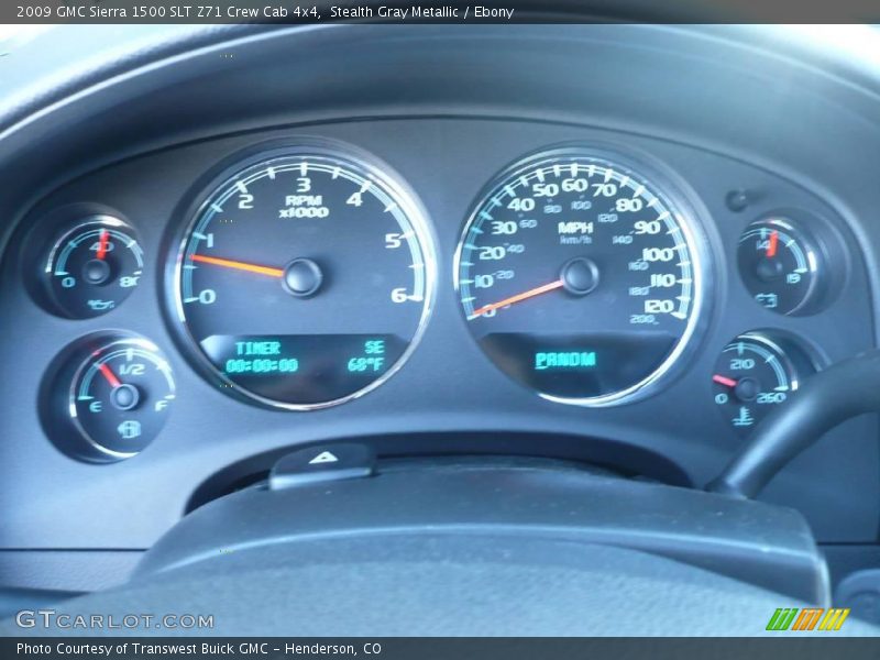 Stealth Gray Metallic / Ebony 2009 GMC Sierra 1500 SLT Z71 Crew Cab 4x4