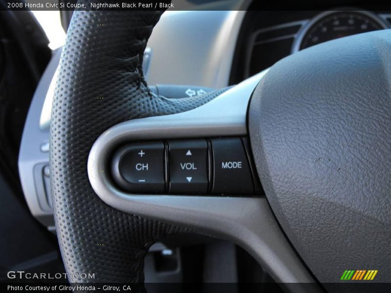 Nighthawk Black Pearl / Black 2008 Honda Civic Si Coupe
