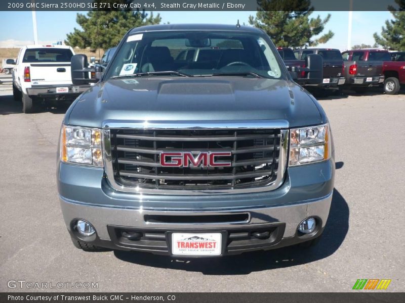 Stealth Gray Metallic / Ebony 2009 GMC Sierra 2500HD SLE Z71 Crew Cab 4x4
