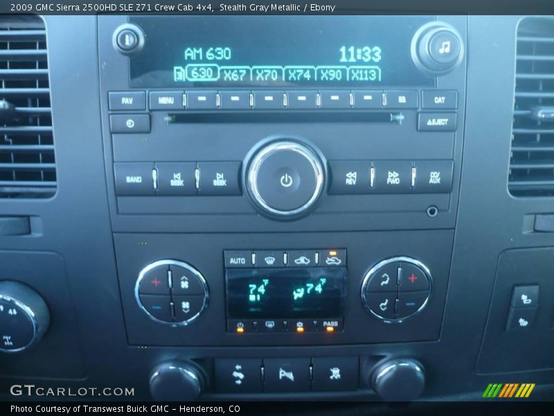 Stealth Gray Metallic / Ebony 2009 GMC Sierra 2500HD SLE Z71 Crew Cab 4x4