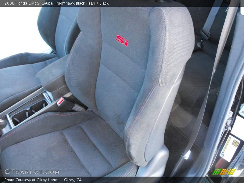 Nighthawk Black Pearl / Black 2008 Honda Civic Si Coupe